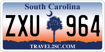 SC license plate ZXU964