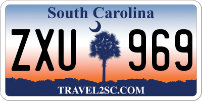 SC license plate ZXU969