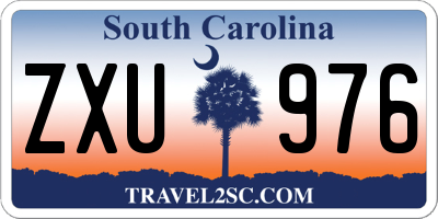 SC license plate ZXU976