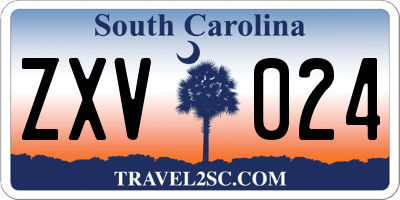 SC license plate ZXV024
