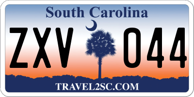SC license plate ZXV044