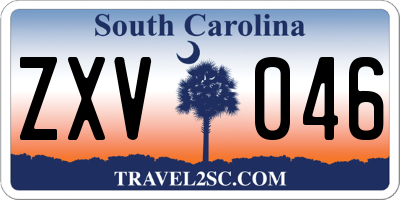 SC license plate ZXV046