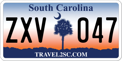 SC license plate ZXV047