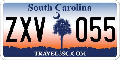 SC license plate ZXV055
