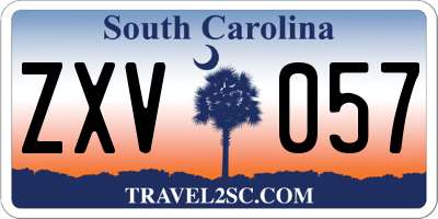 SC license plate ZXV057