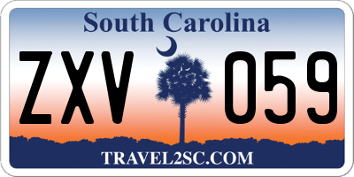 SC license plate ZXV059