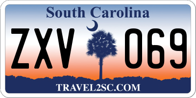 SC license plate ZXV069