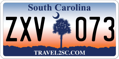 SC license plate ZXV073