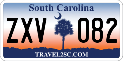 SC license plate ZXV082