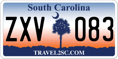 SC license plate ZXV083