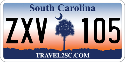 SC license plate ZXV105