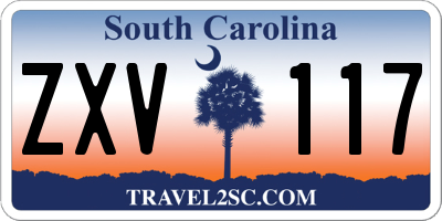 SC license plate ZXV117