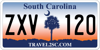 SC license plate ZXV120