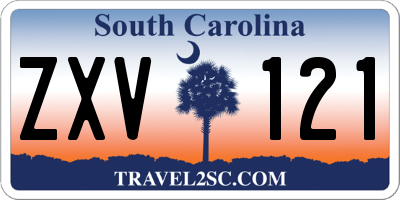 SC license plate ZXV121