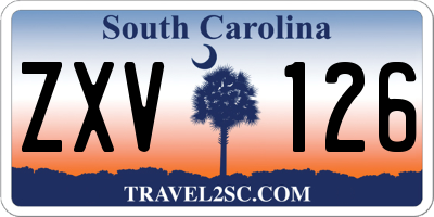 SC license plate ZXV126