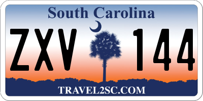 SC license plate ZXV144