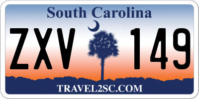 SC license plate ZXV149