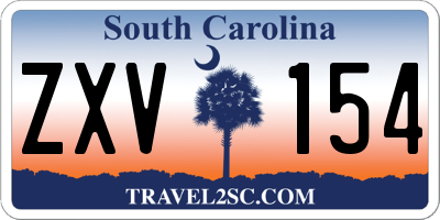 SC license plate ZXV154