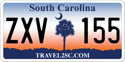 SC license plate ZXV155