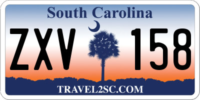 SC license plate ZXV158