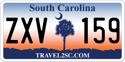 SC license plate ZXV159
