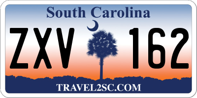 SC license plate ZXV162