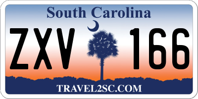 SC license plate ZXV166