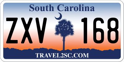 SC license plate ZXV168