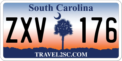 SC license plate ZXV176
