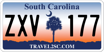 SC license plate ZXV177