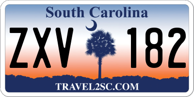 SC license plate ZXV182
