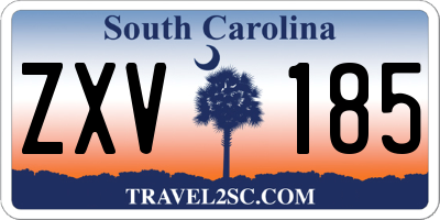 SC license plate ZXV185