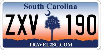 SC license plate ZXV190