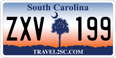 SC license plate ZXV199