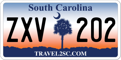 SC license plate ZXV202