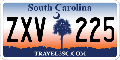 SC license plate ZXV225