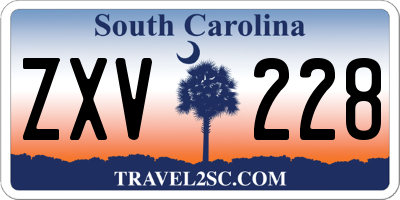 SC license plate ZXV228