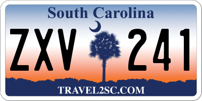 SC license plate ZXV241