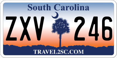 SC license plate ZXV246