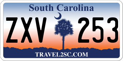 SC license plate ZXV253