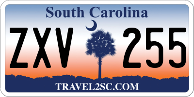 SC license plate ZXV255