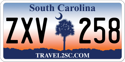 SC license plate ZXV258