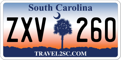 SC license plate ZXV260