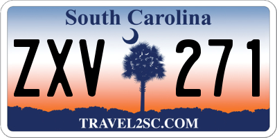 SC license plate ZXV271
