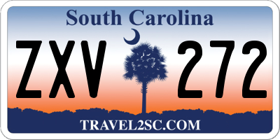 SC license plate ZXV272