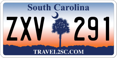 SC license plate ZXV291