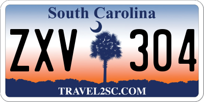 SC license plate ZXV304