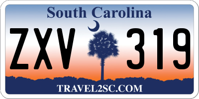 SC license plate ZXV319