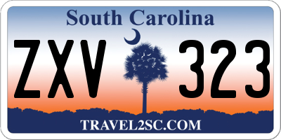 SC license plate ZXV323