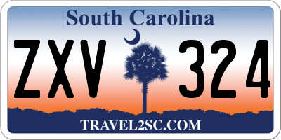 SC license plate ZXV324